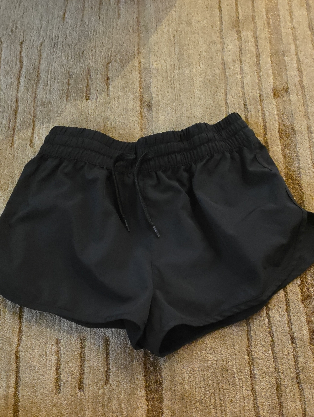 5/25 wonder nation Black Athletic Drawstring Running Shorts Size 14-16